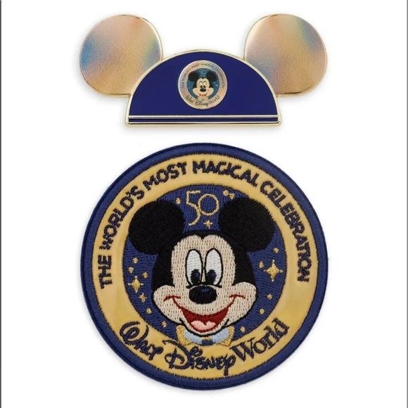 WDW 50th Anniversary Magical Celebration Pin & Patch - Picture 2 of 2